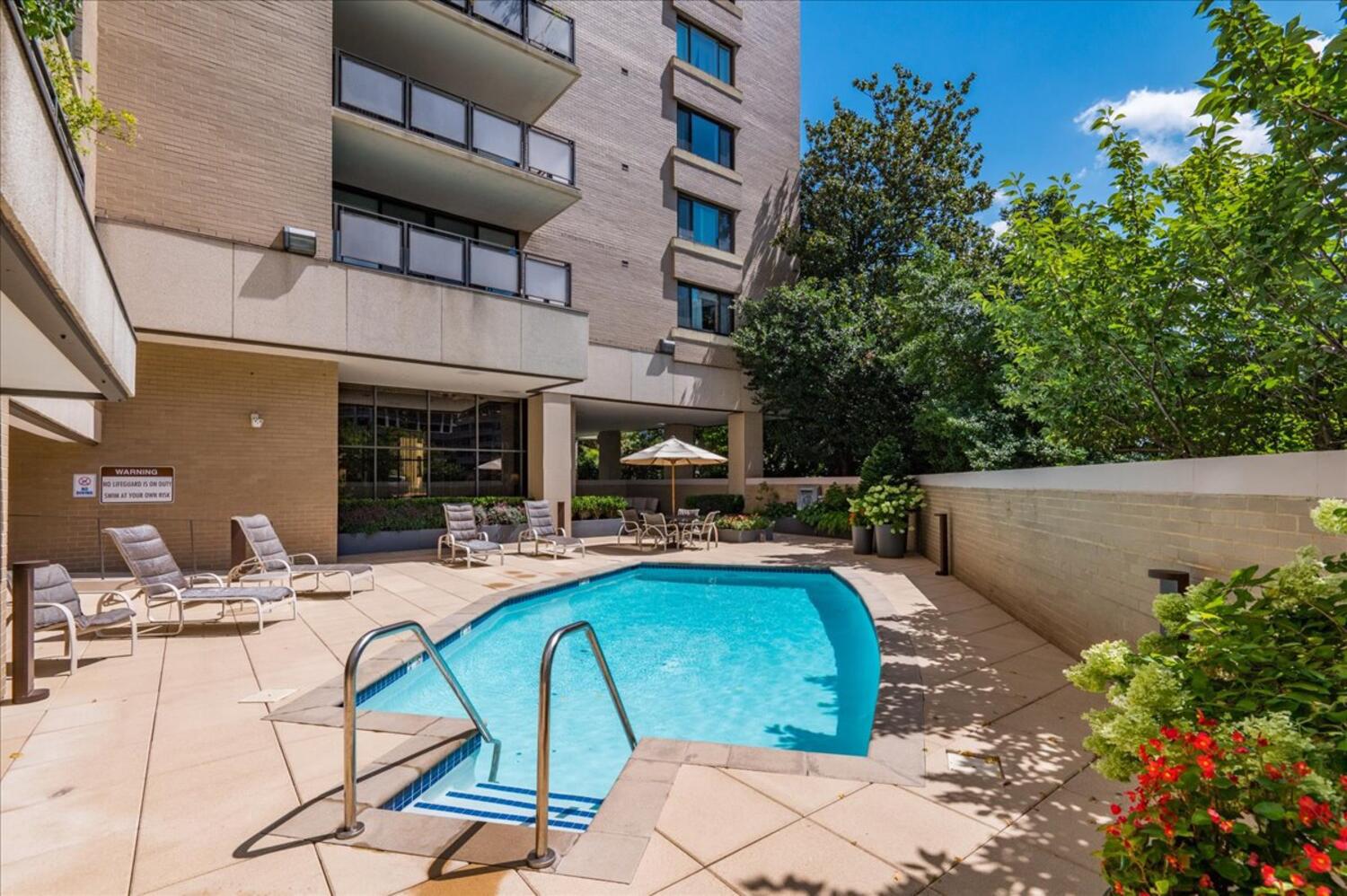800 25th Street Northwest, Unit 1003 Washington, DC 20037 - Photo 28 of 30 Poolside retreat in the city.