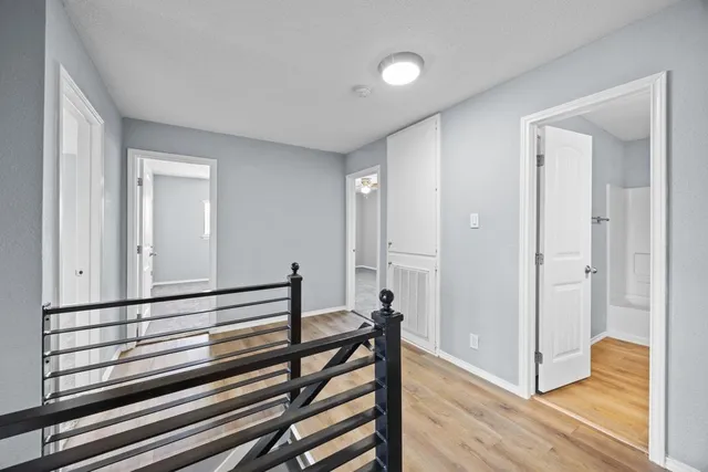 a view of a hallway with interior of the house