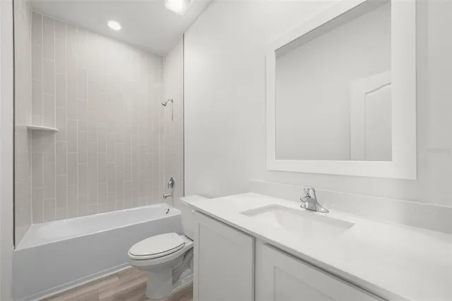 a house view with a garden space