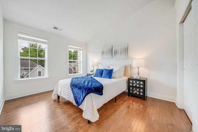 a front view of a building with street