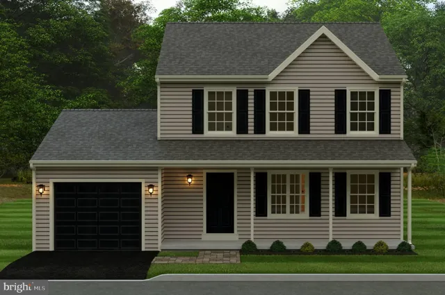 a house view with a garden space