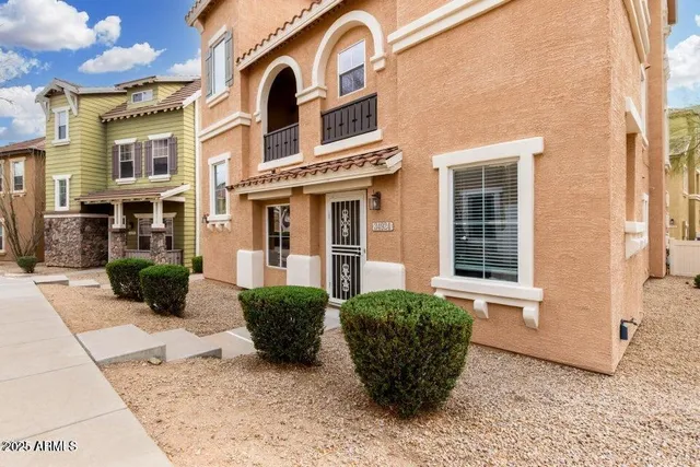 a view of a house with a outdoor space