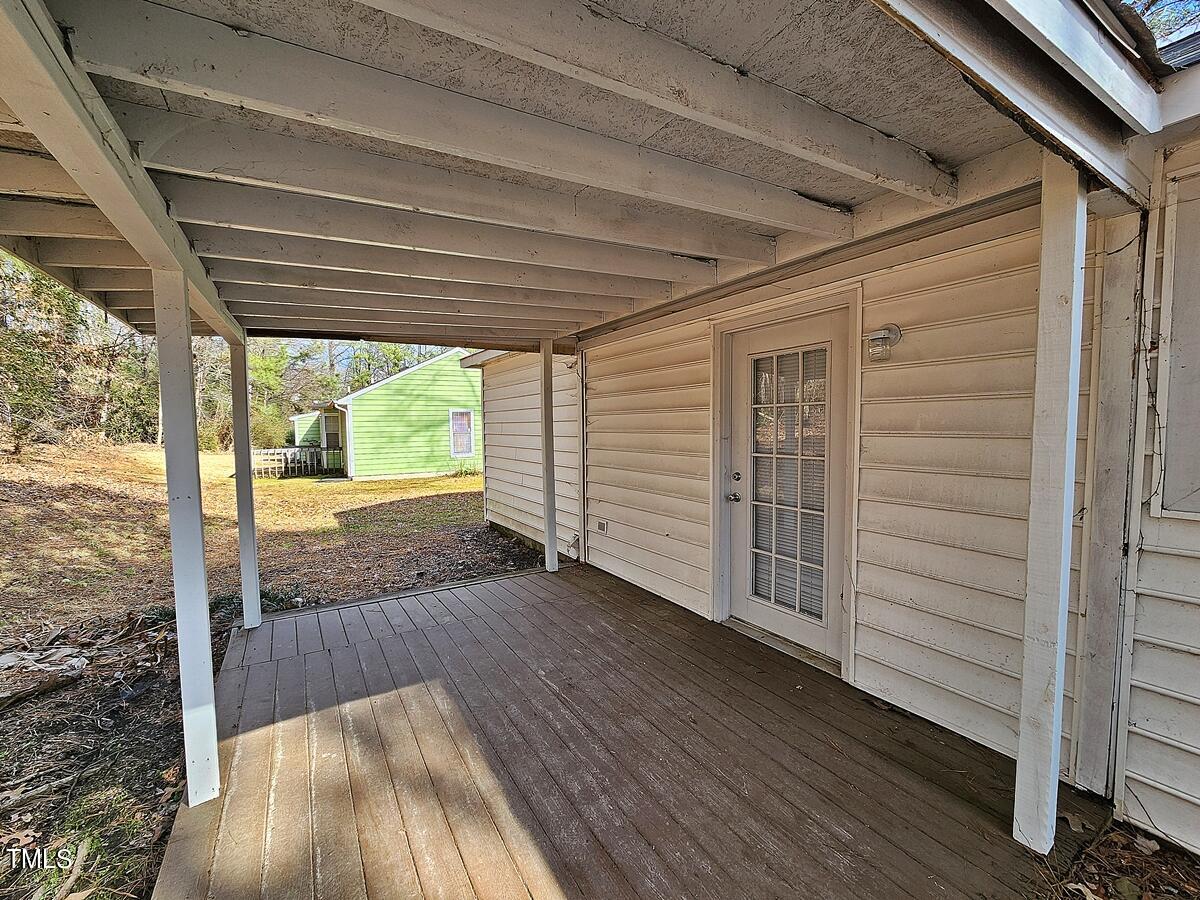 11 Howlett Place Durham, NC 27703 - Photo 5 of 27 a view of front door and deck of the house