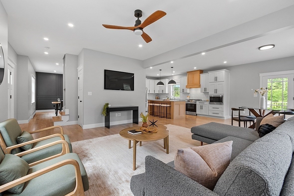 1371 South Athol Road Athol, MA 01331 - Photo 14 of 39 a living room with furniture a fireplace and a flat screen tv