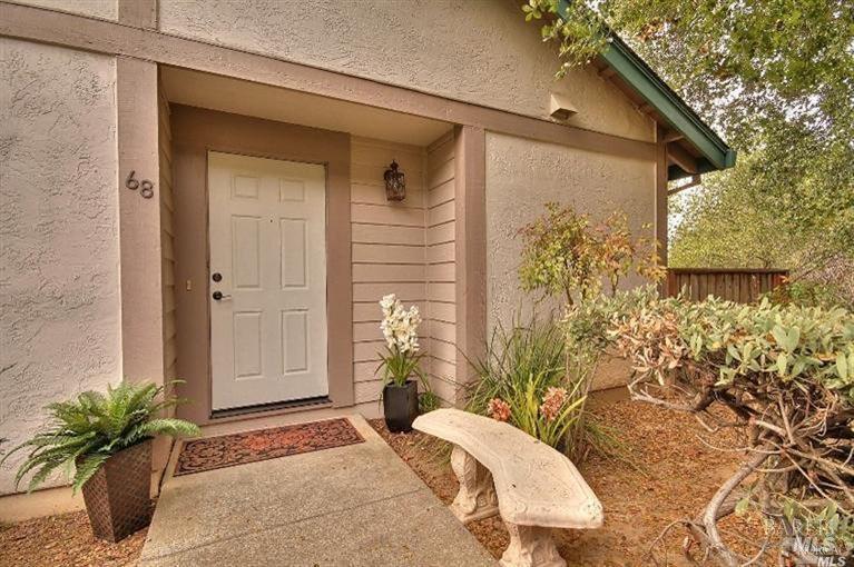 a house view with a outdoor space