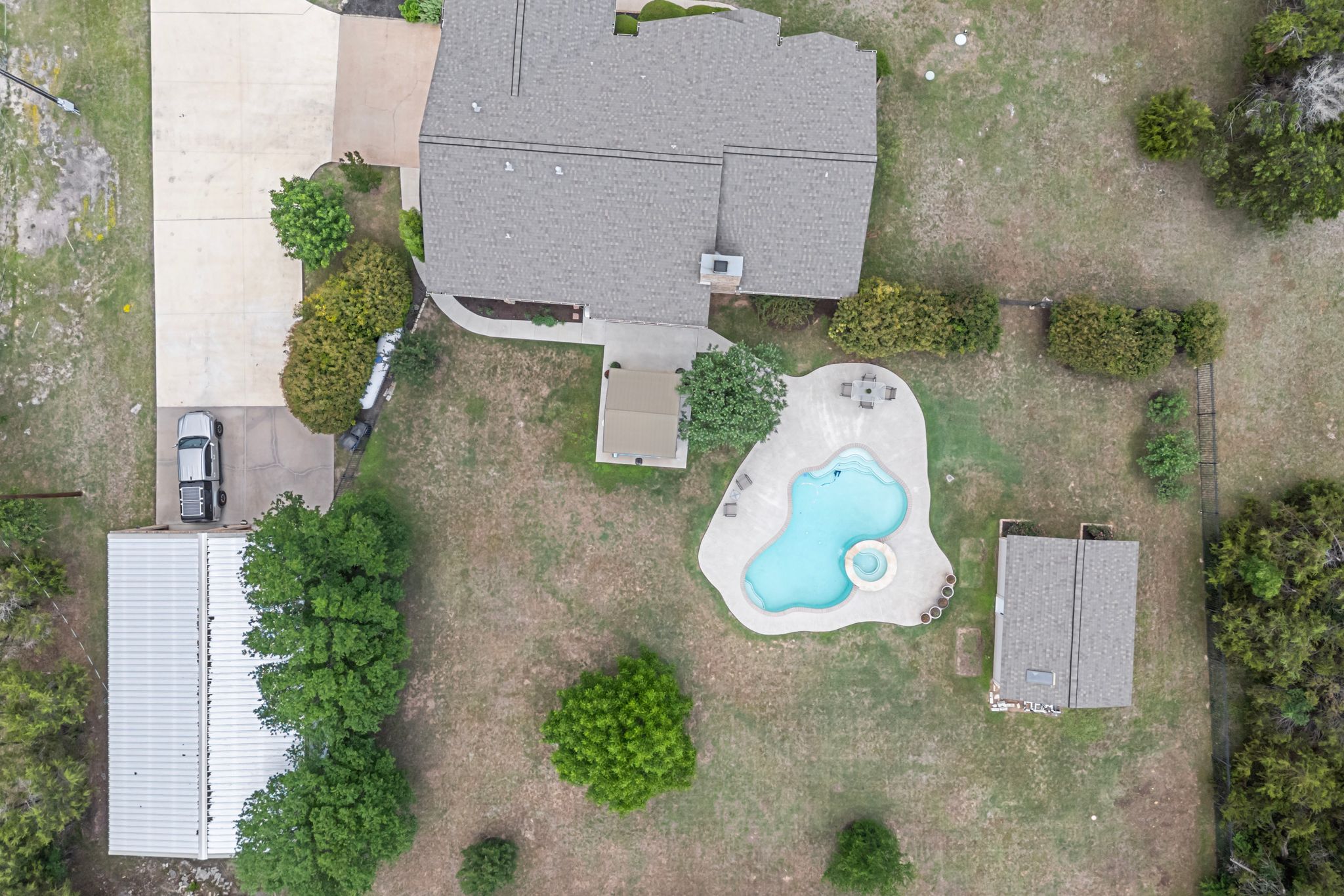 221 Breakaway Road Cedar Park, TX 78613 - Photo 8 of 39 Aerial view of a pool area