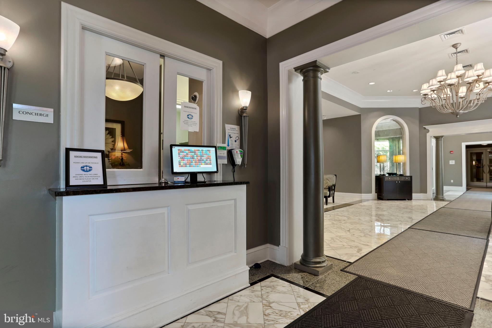 851 North Glebe Road, Unit 714 Arlington, VA 22203 - Photo 27 of 36 Building Lobby