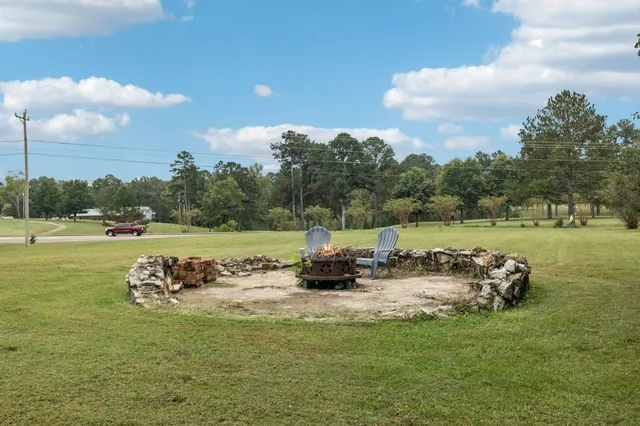 a view of a lake with a mountain view