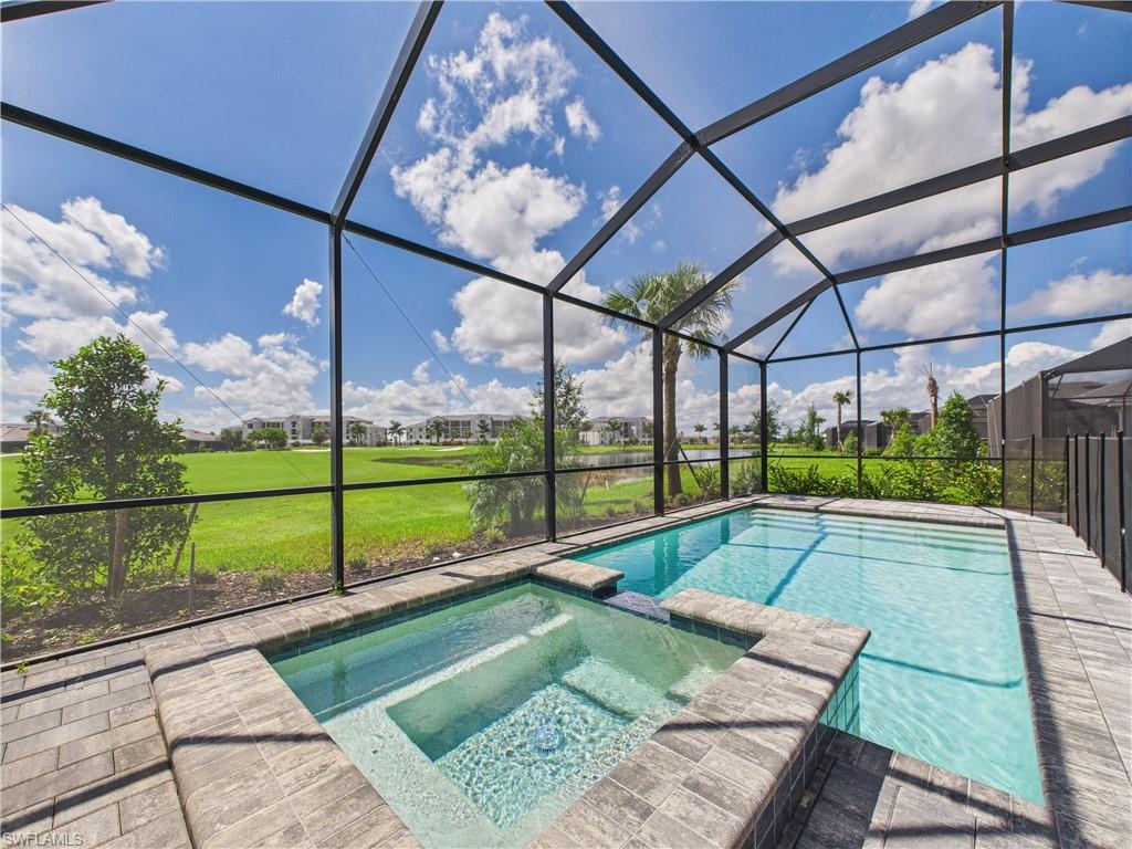 5412 Fancourt Links Way Ave Maria, FL 34142 - Photo 3 of 39 Private Pool & Spa with views of Golf Course
