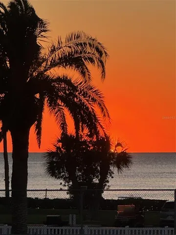 a view of sky from balcony