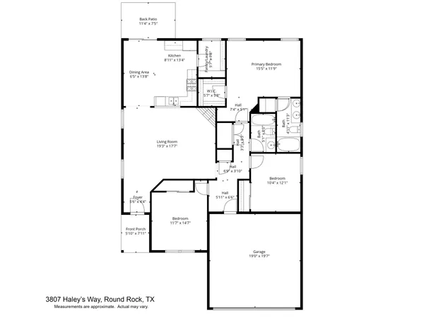 $1,800 | 3807 Haleys Way, Round Rock, TX 78665