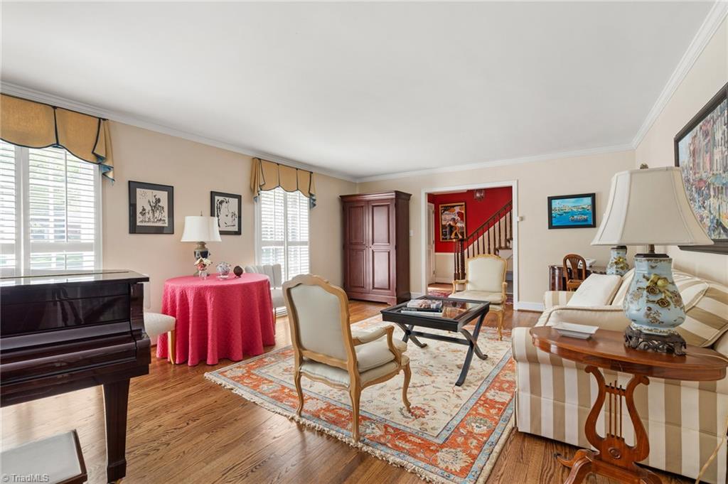600 Rockford Road Greensboro, NC 27408 - Photo 4 of 35 LR has plenty of space for a grand piano