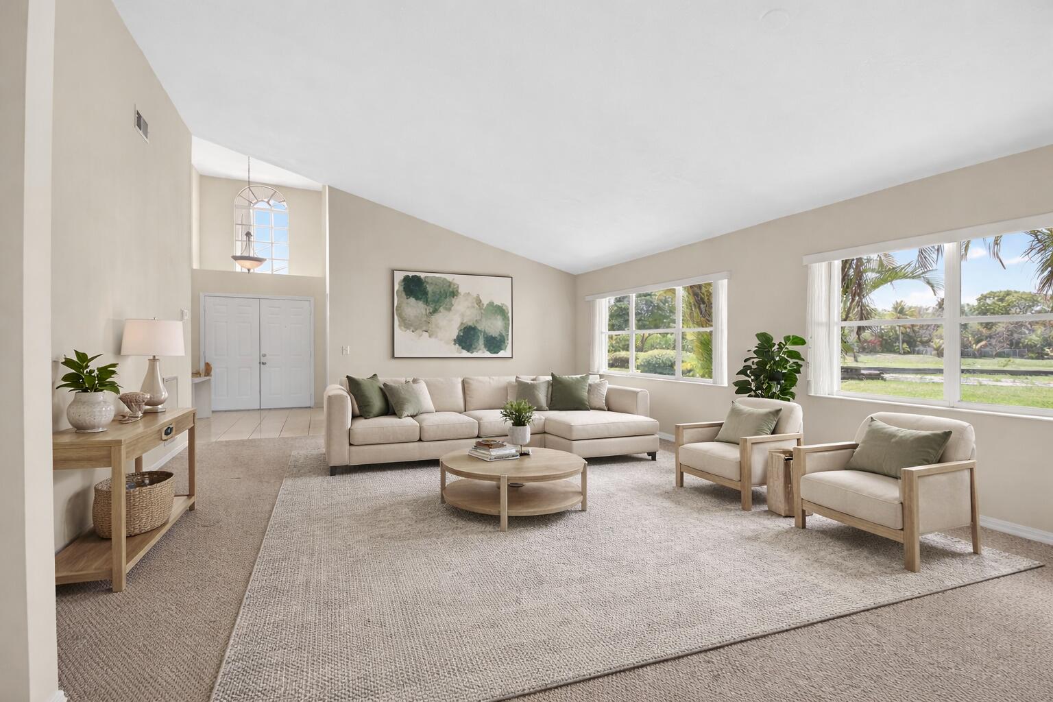 11151 Autoro Court Boca Raton, FL 33498 - Photo 20 of 70 a living room with furniture and a large window