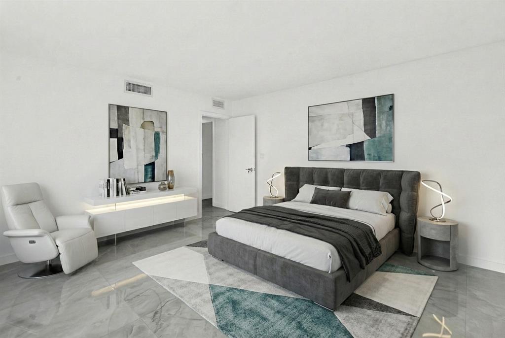 201 North Riverside Drive, Unit 802 Pompano Beach, FL 33062 - Photo 27 of 81 Staged Virtual Pic