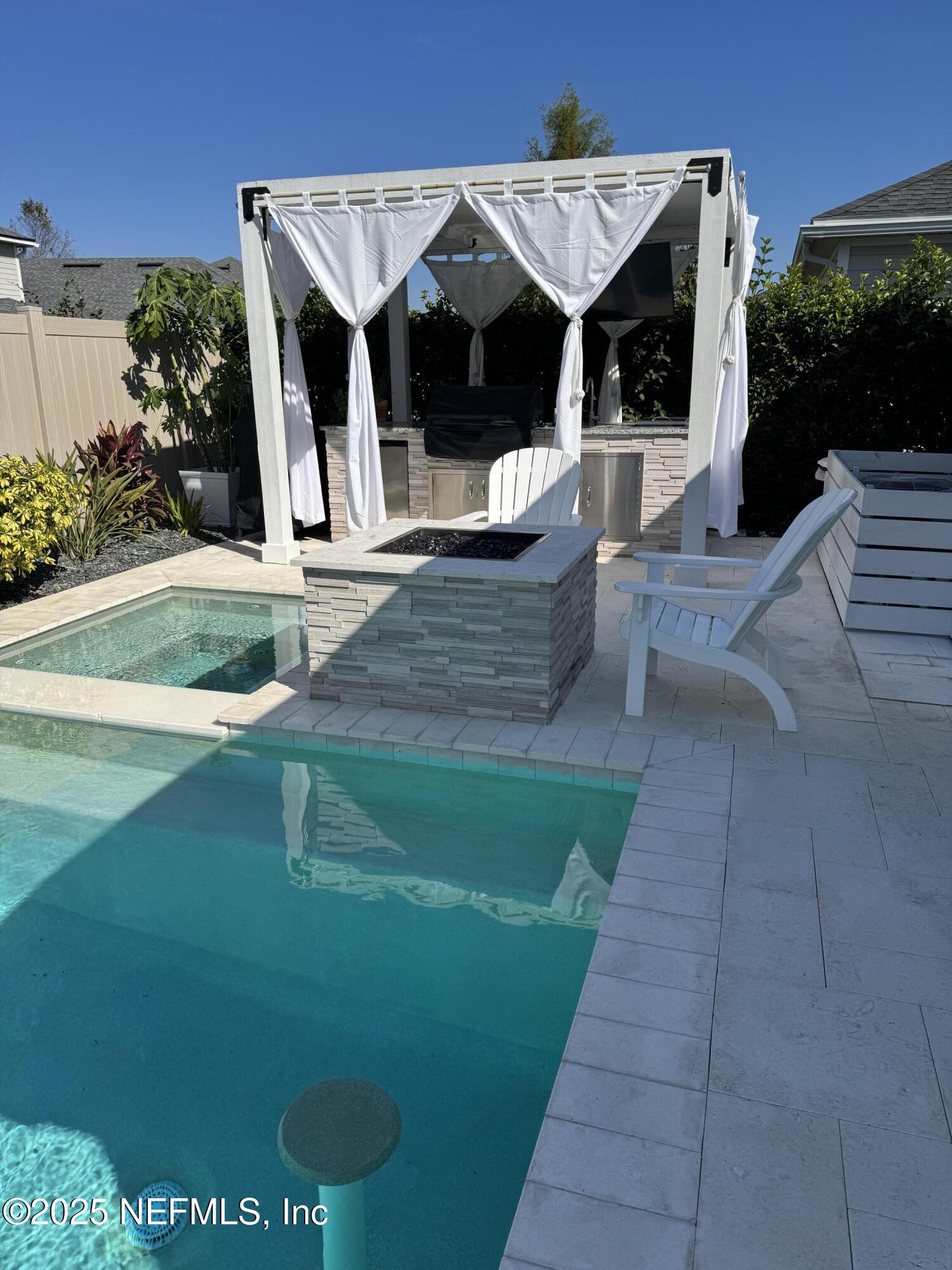 151 Woodsong Lane St. Augustine, FL 32092 - Photo 33 of 43 Fire Pit/Outdoor Kitchen