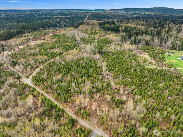 a view of a lake with a mountain in the background