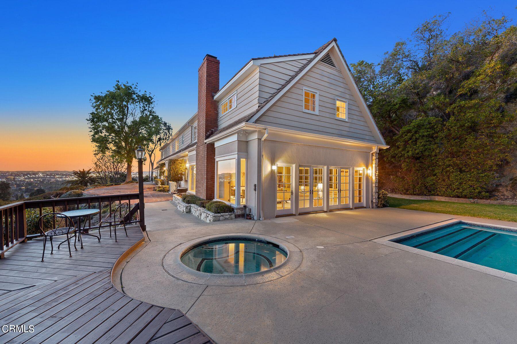 1826 Ransom Road Glendale, CA 91201 - Photo 55 of 61 a front view of house with swimming pool and porch