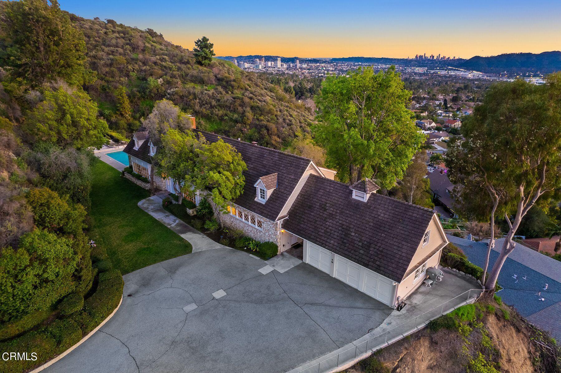 1826 Ransom Road Glendale, CA 91201 - Photo 6 of 61 an aerial view of a house with mountain view
