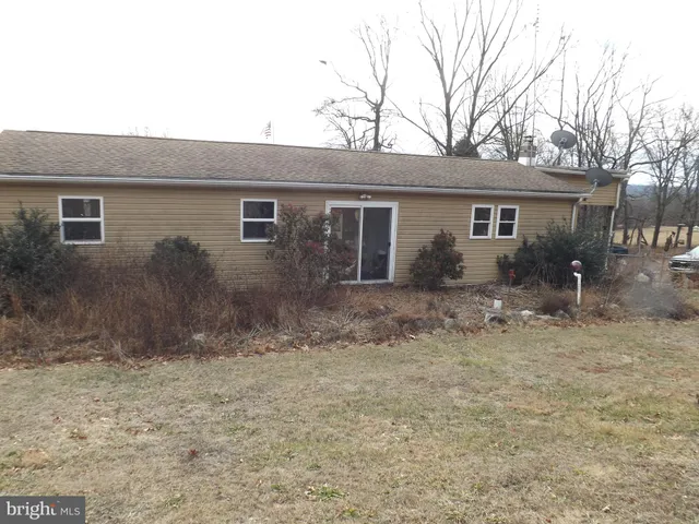 a backyard of a house