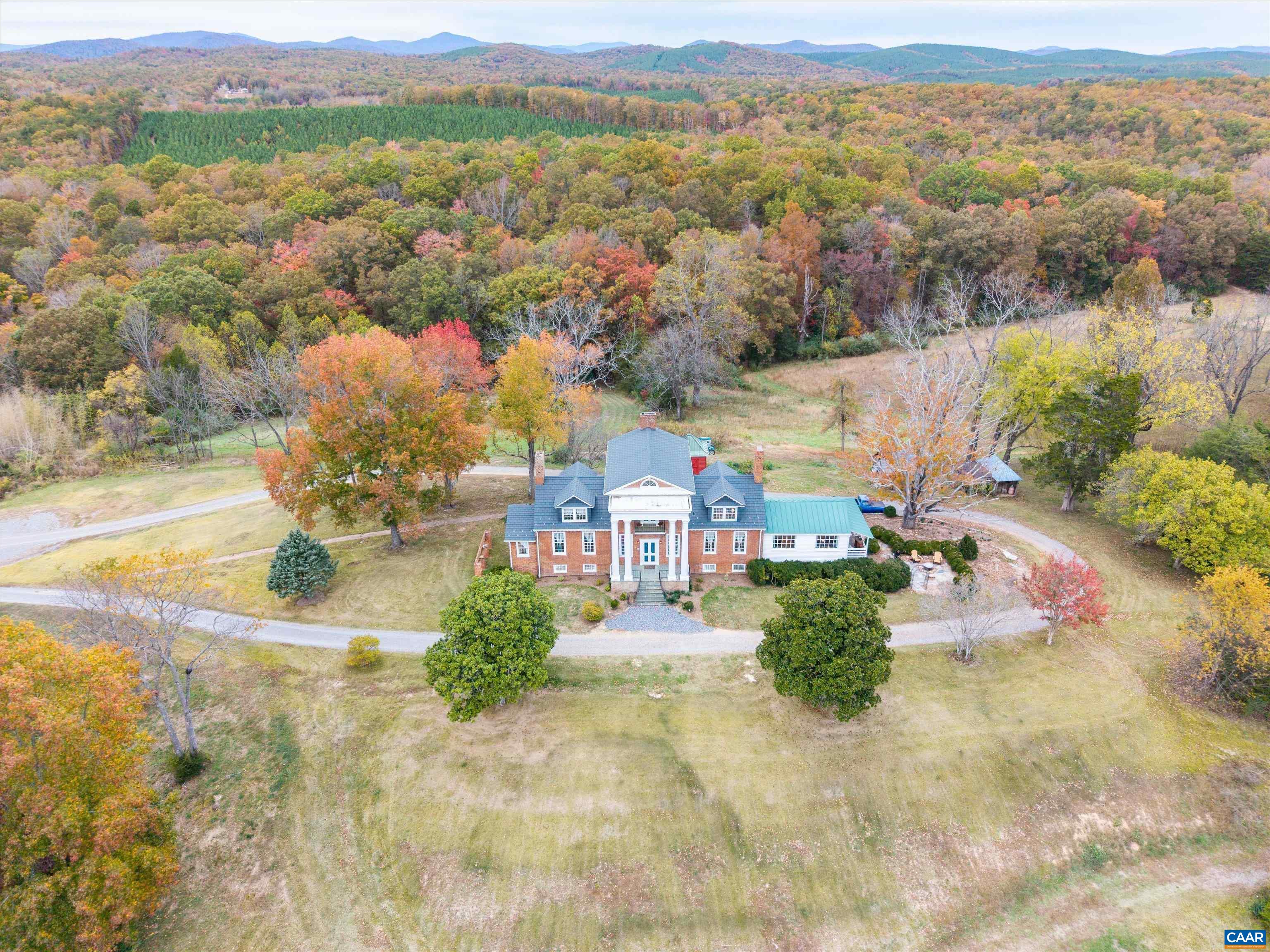 1843 Cabell Road Wingina, VA 24599 - Photo 67 of 74 an aerial view of residential houses with outdoor space
