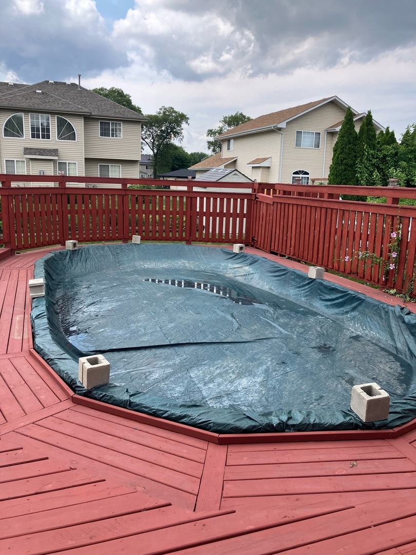 18036 Crystal Lane Lansing, IL 60438 - Photo 27 of 46 a view of a house with a wooden deck