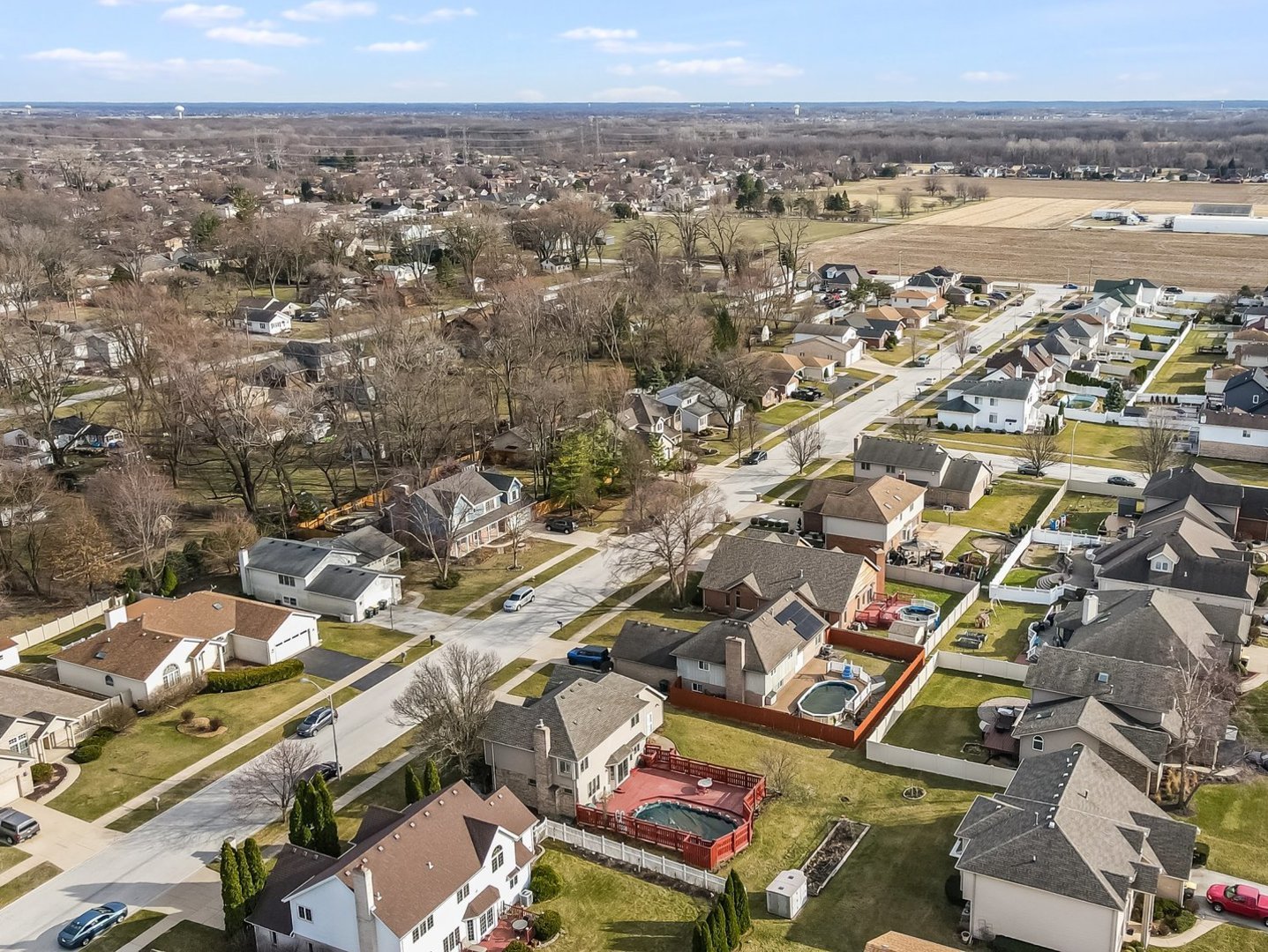 18036 Crystal Lane Lansing, IL 60438 - Photo 37 of 46 an aerial view of multiple house