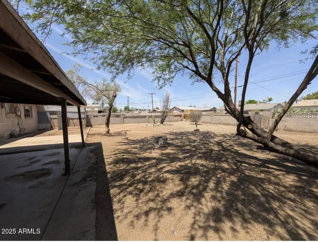 a view of an outdoor space with seating
