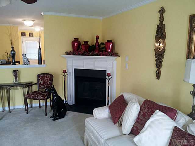 2052 Buffalo Way Durham, NC 27704 - Photo 8 of 20 a living room with furniture and a fireplace