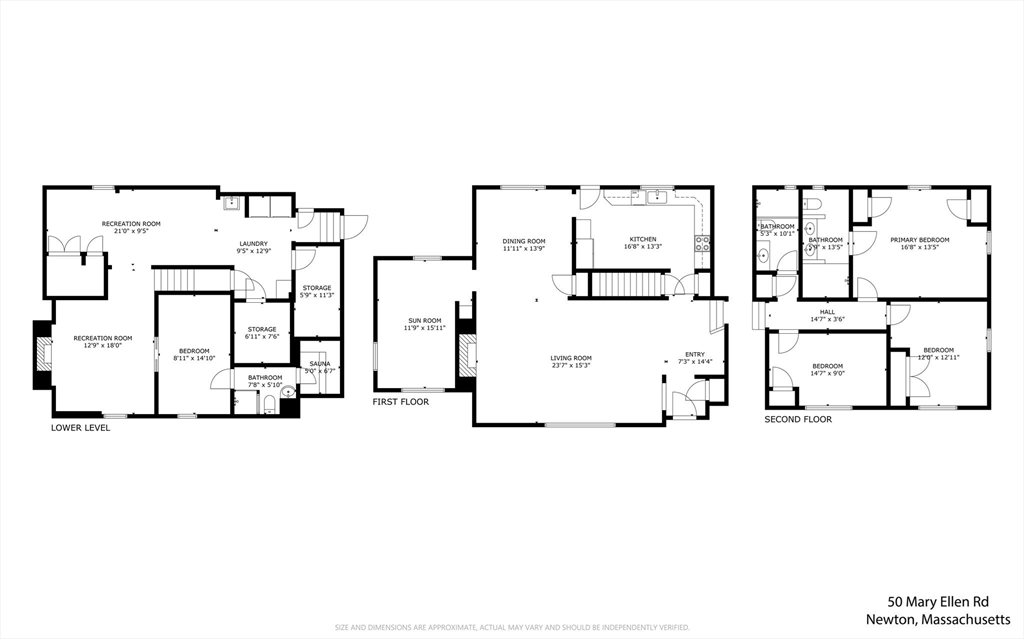 50 Mary Ellen Road Newton, MA 02468 - Photo 22 of 22 a picture of a floor plan