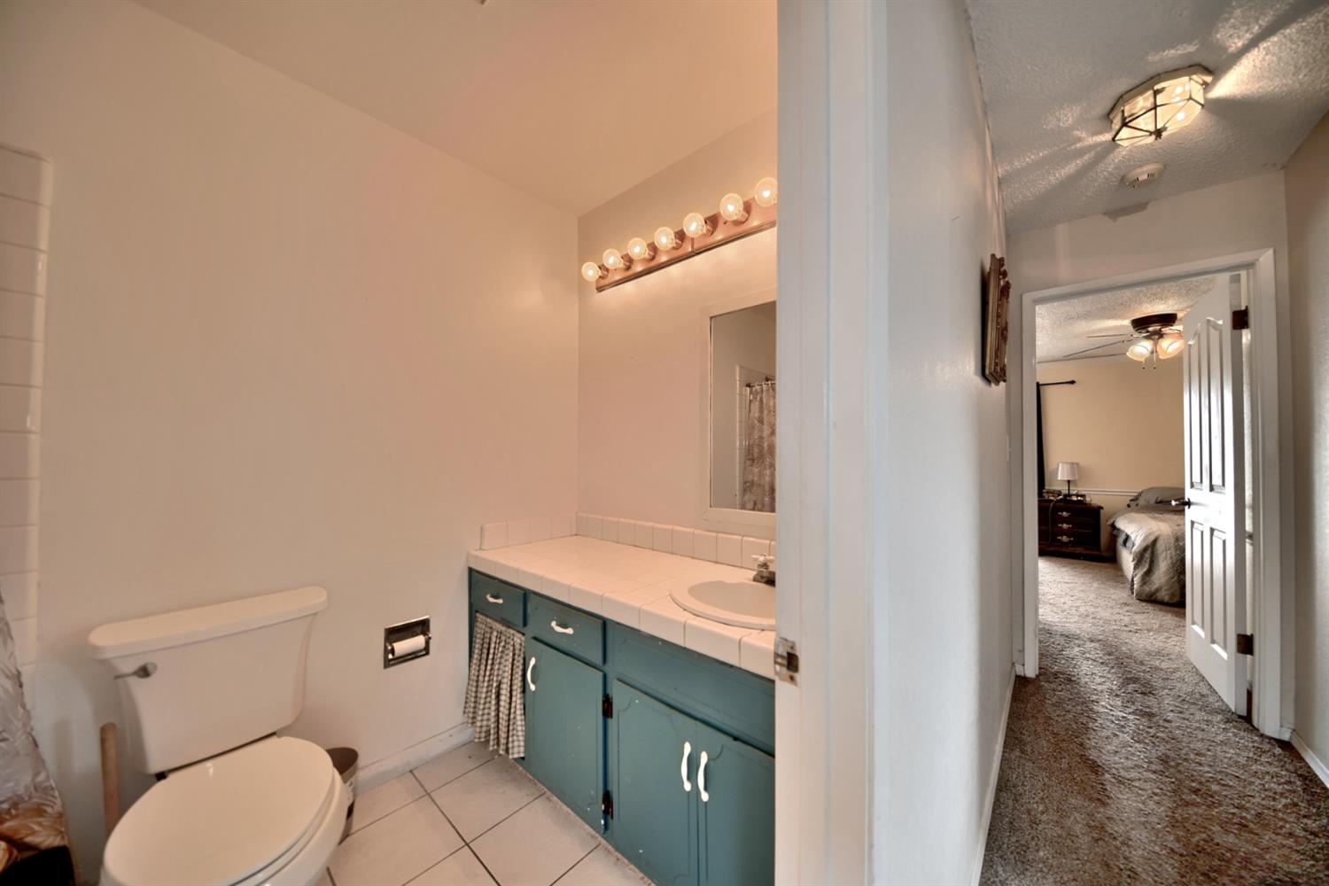 6521 Narcisco Way Hughson, CA 95326 - Photo 20 of 40 a bathroom with a toilet a sink and mirror