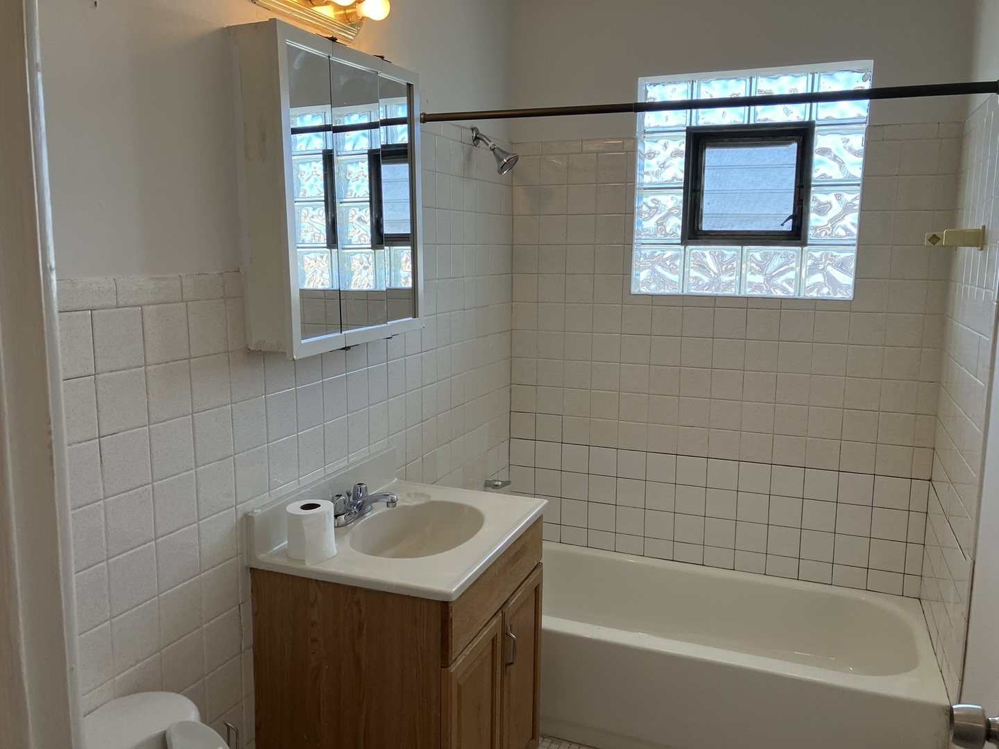 2404 East 79th Street Chicago, IL 60649 - Photo 12 of 22 a bathroom with a sink and bathtub