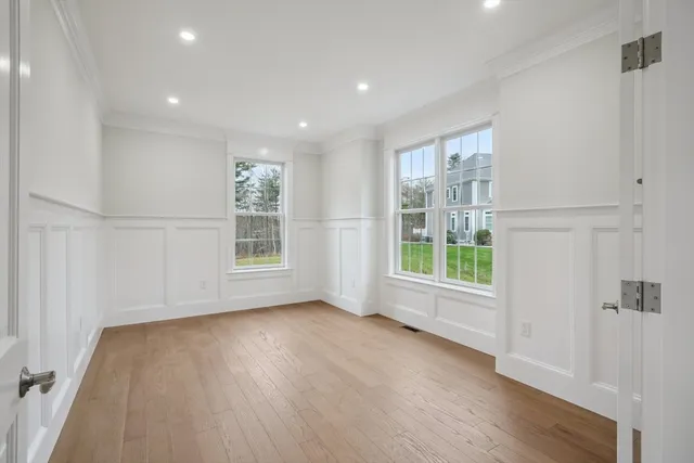 a view of livingroom with hardwood floor and window