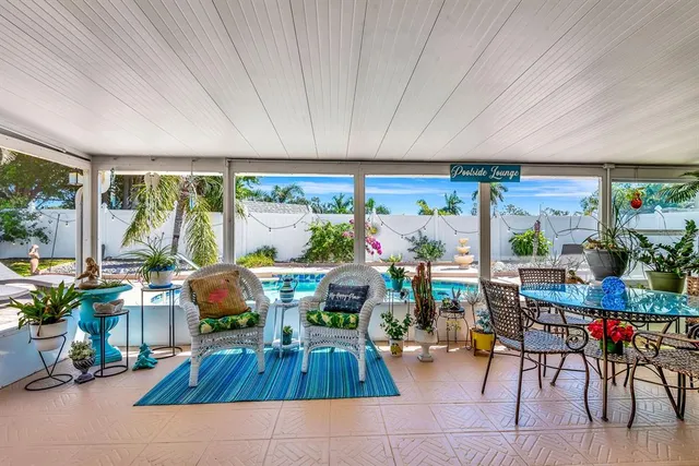 a living room filled with furniture