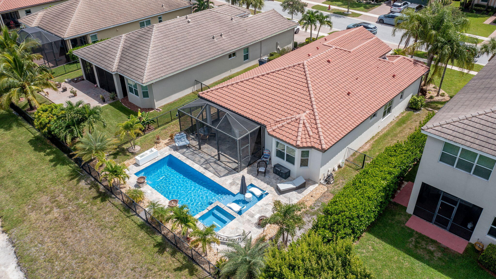 3011 Strada Court Royal Palm Beach, FL 33411 - Photo 48 of 57 an aerial view of a house with a yard