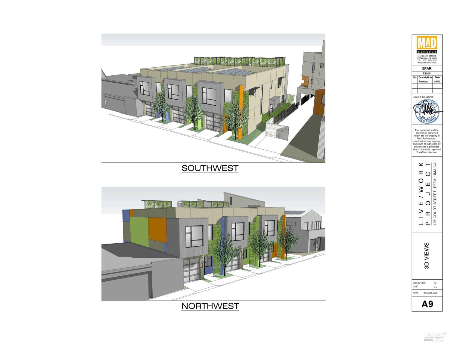 136 Court Street Petaluma, CA 94952 - Photo 2 of 5 a black and white photo of a living room