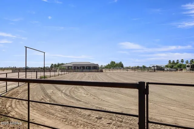 a view of a terrace with a bench
