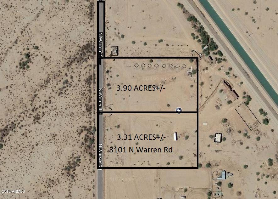 8101 North Warren Road Maricopa, AZ 85139 - Photo 1 of 4 8101 N Warren Rd Aerial
