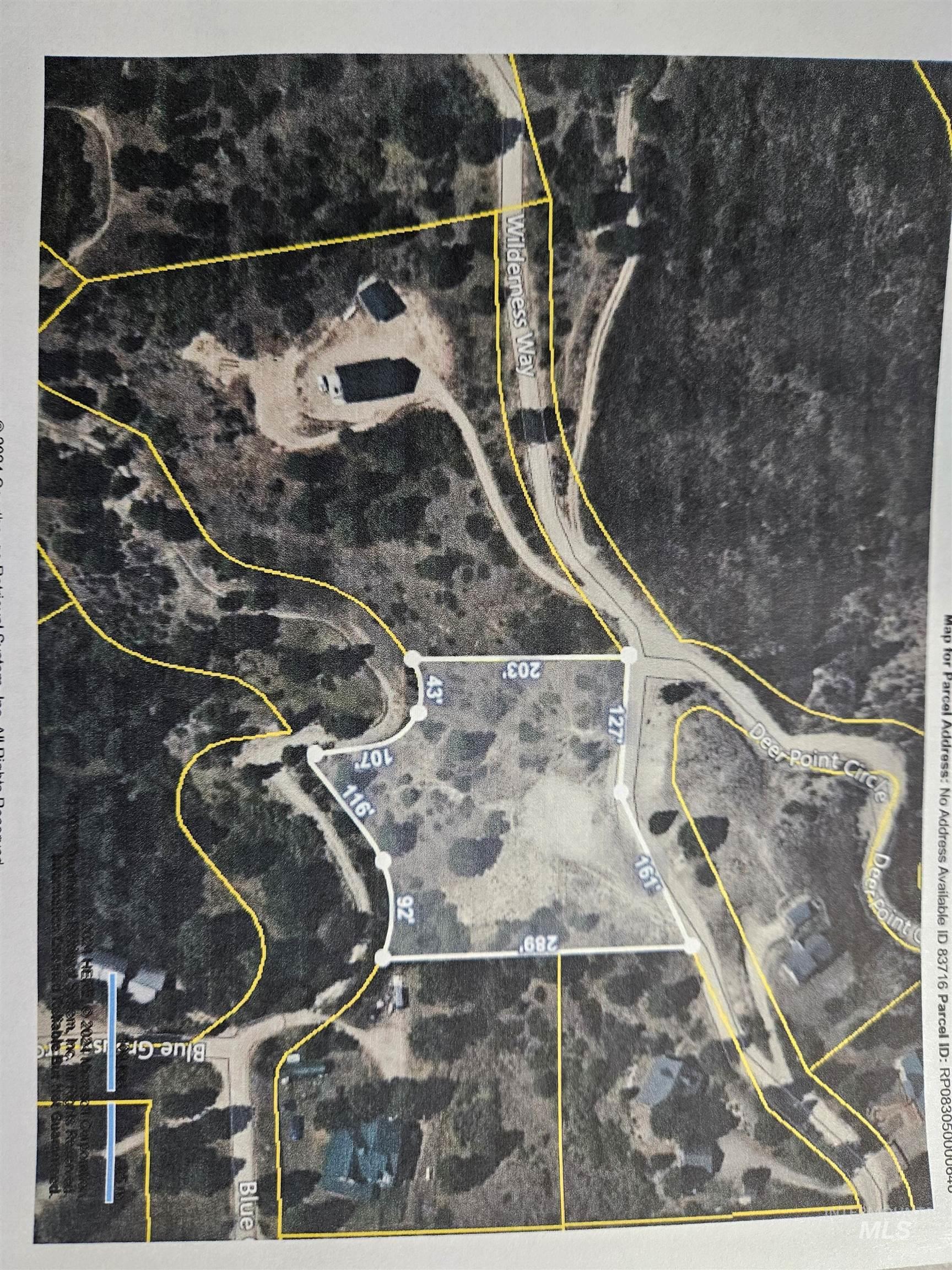 Lot 64 Wilderness Way Boise, ID 83716 - Photo 13 of 36 Aerial overview of property's location featuring property parcel outlined