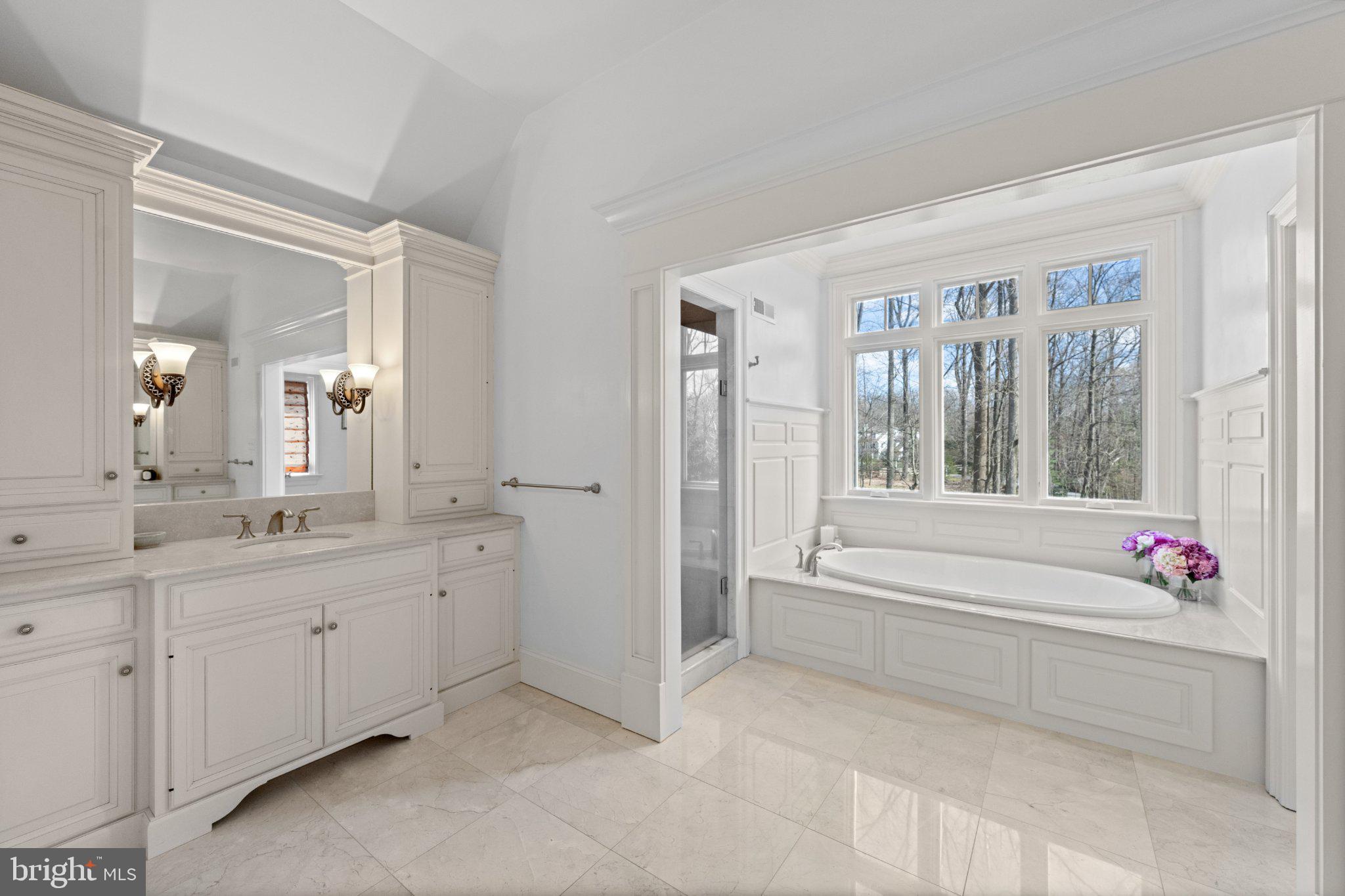 429 Church Road Devon, PA 19333 - Photo 28 of 55 Elegant bathroom with serene views.