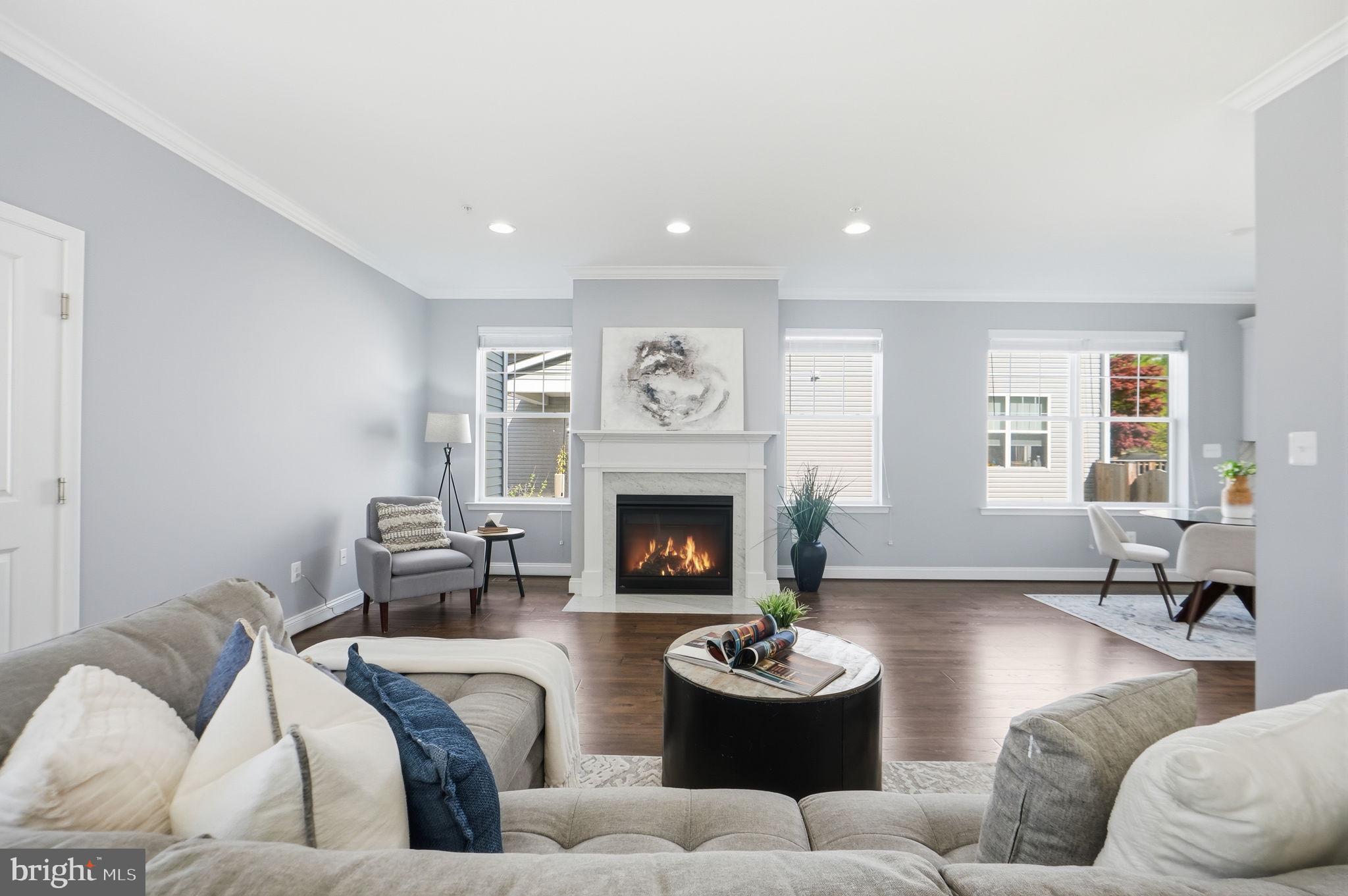 14309 Drayton Avenue Silver Spring, MD 20904 - Photo 3 of 44 a living room with furniture and a fireplace