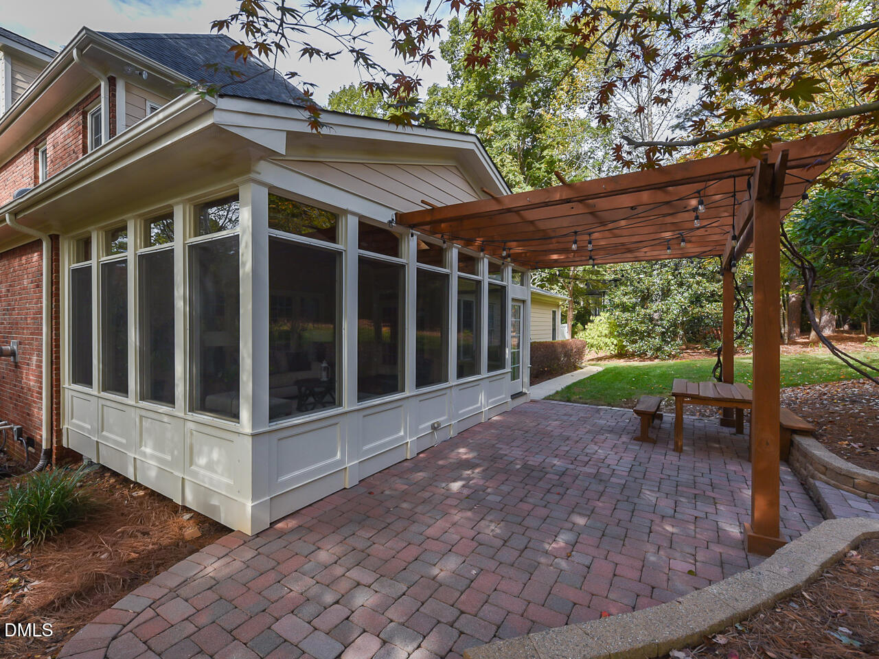 7108 Millstone Ridge Court Raleigh, NC 27614 - Photo 44 of 50 a view of a backyard with a large tree