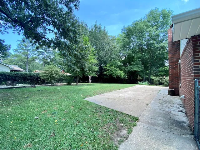 a view of a back yard