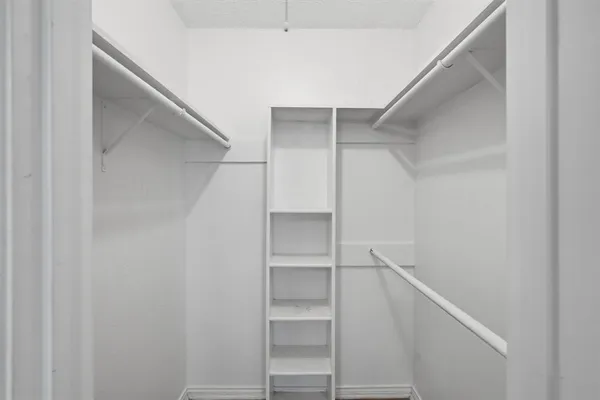 a view of walk in closet