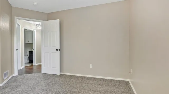 a view of an empty room