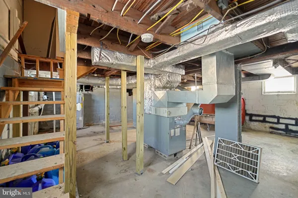 a view of storage and utility room