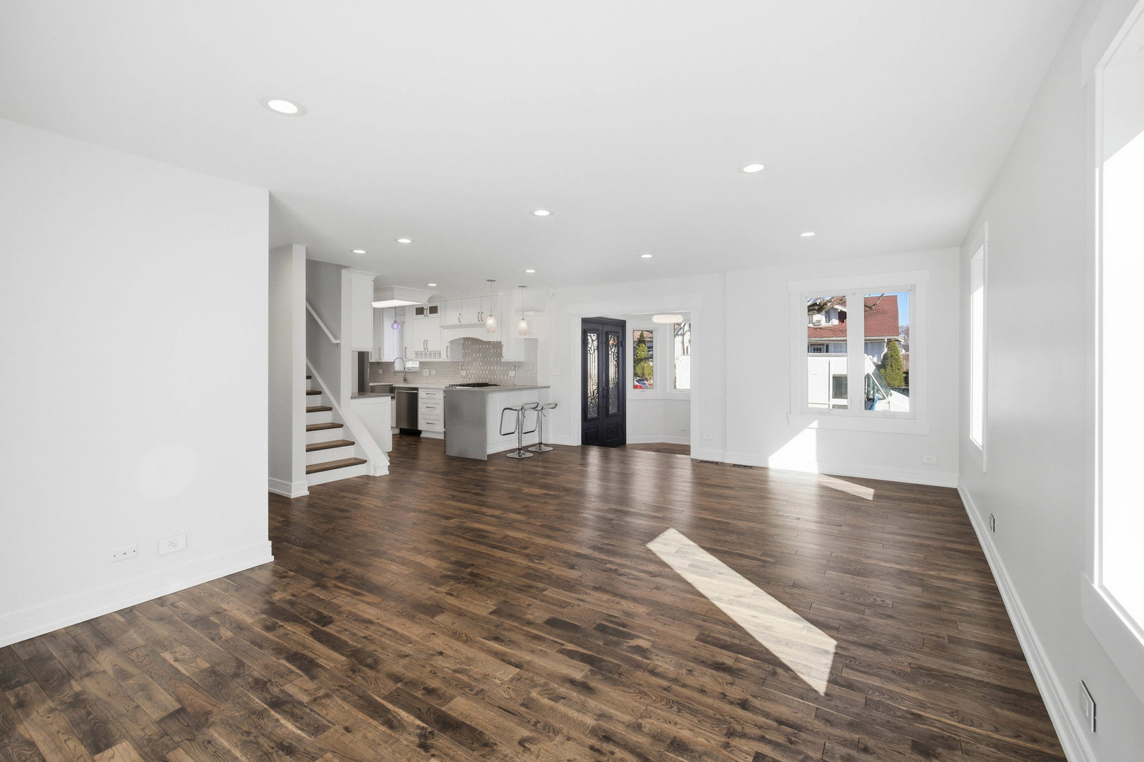 1020 Hill Avenue Elgin, IL 60120 - Photo 5 of 43 a view of kitchen and hall with wooden floor