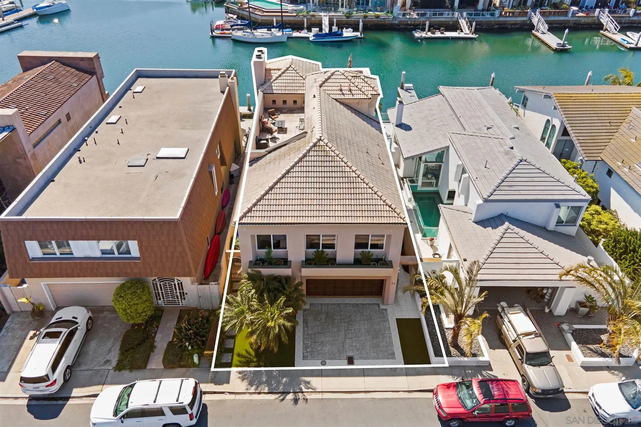 24 Sandpiper Strand Coronado, CA 92118 - Photo 4 of 55 an aerial view of a house