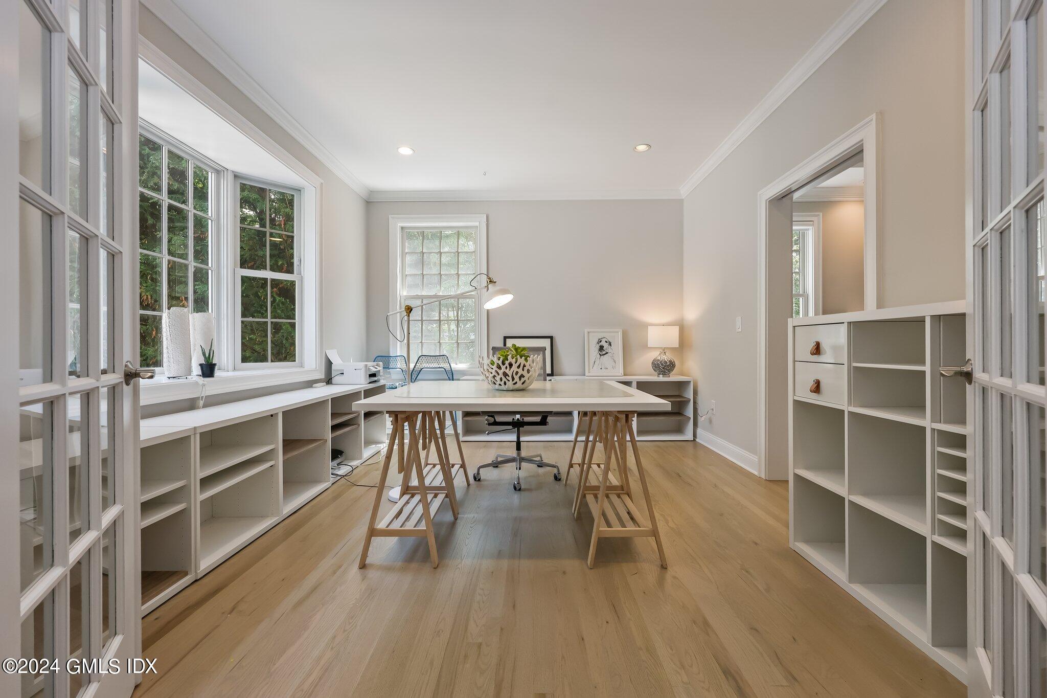 4 Grimes Road Old Greenwich, CT 06870 - Photo 5 of 22 a view of a dining room with furniture window and wooden floor