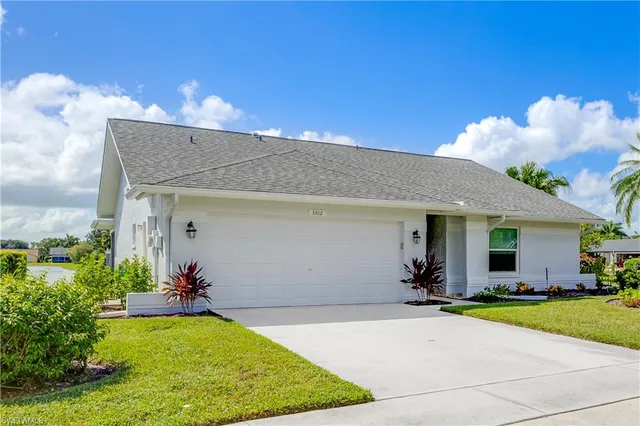 a view of a house with a patio