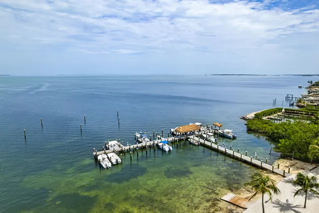 an aerial view of a houses with a lake view